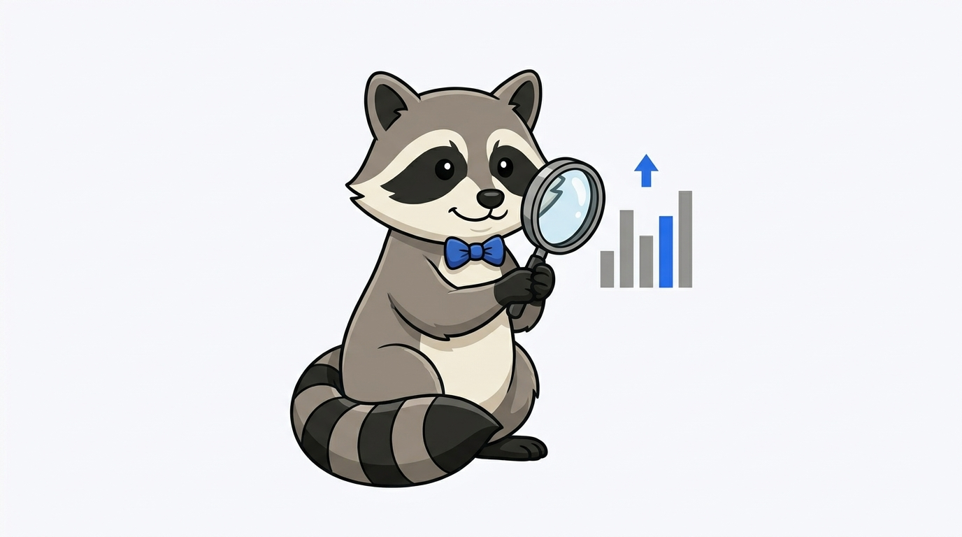 Milo, la mascotte de Milodomain.com, analyse les métriques SEO d'un domaine expiré sur un tableau de bord.