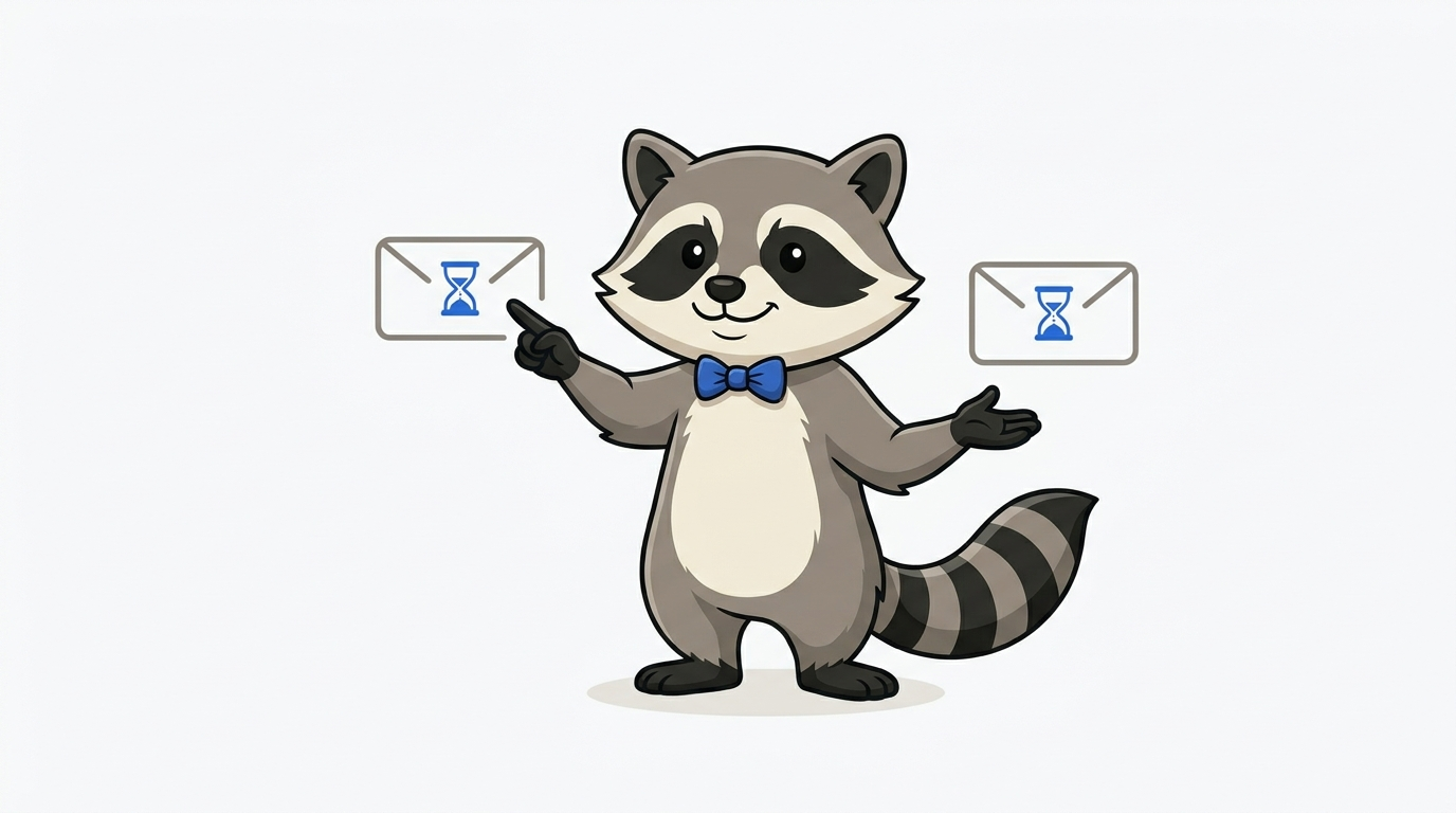 Milo, the Milodomain.com mascot, examines a diagram of the lifecycle of an expired .fr domain.